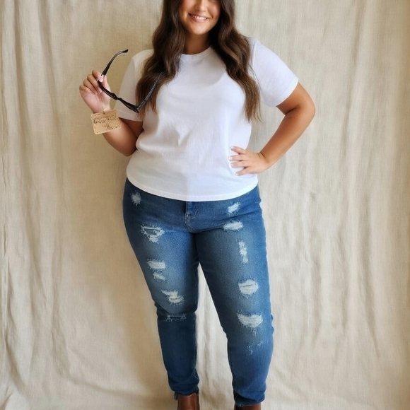 torrid Denim - Torrid Distressed Skinny Jeans Size 16T